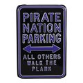 Authentic Street Signs Authentic Street Signs 71092 Pirate Nation Parking Sign 71092